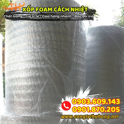 XỐP FOAM CÁCH NHIỆT KHÔNG KEO DÁN