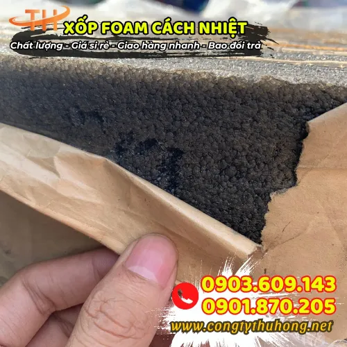 XỐP FOAM CÁCH NHIỆT MÀU ĐEN