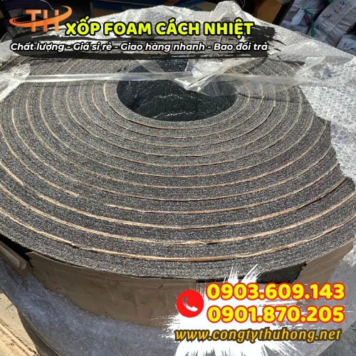 XỐP FOAM CÁCH NHIỆT MÀU ĐEN