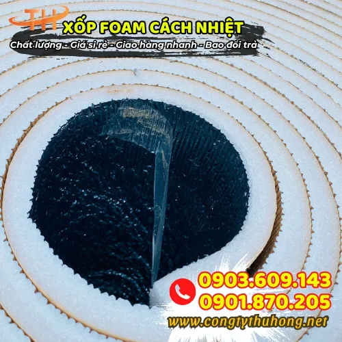 XỐP FOAM CÁCH NHIỆT TRÁNG BẠC 1 MẶT CÓ KEO