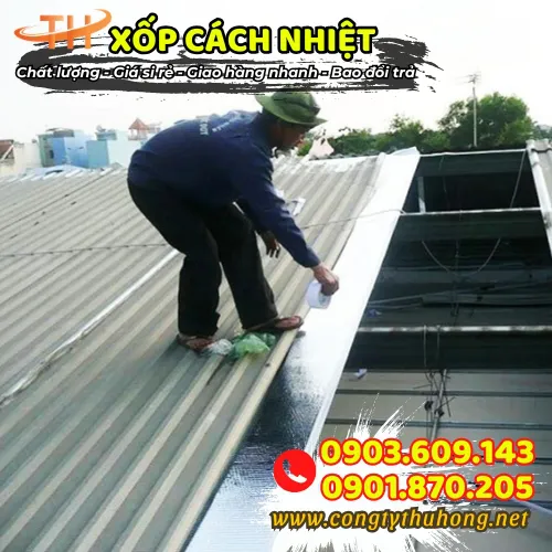XỐP FOAM CÁCH NHIỆT KHÔNG KEO DÁN