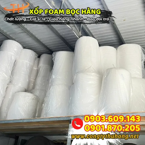 XỐP FOAM PE TRẮNG MỎNG