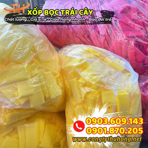 XỐP BỌC TRÁI CÂY MÀU VÀNG