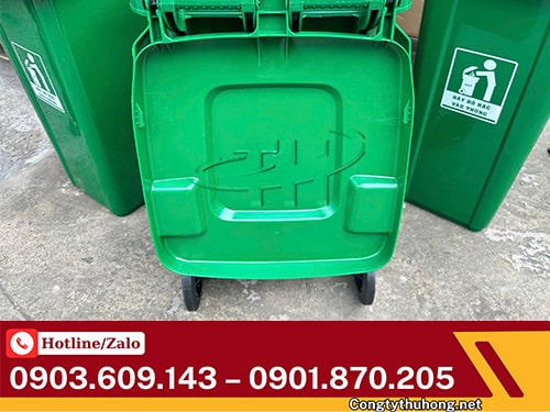 Thùng rác nhựa 120l Thùng rác 120l có bánh xe