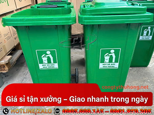 Thùng rác nhựa có bánh xe Thùng rác nhựa có bánh xe