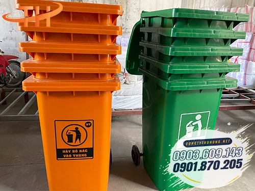 Thùng rác công cộng 240l Thùng rác công cộng