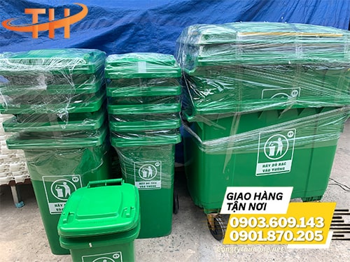 Thùng rác nhựa 60l, 120l, 660l Thùng rác nhựa 60l, 120l, 660l