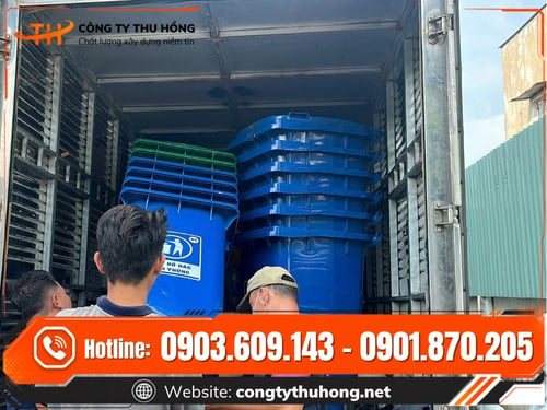 Thùng rác nhựa Thùng rác nhựa đa dung tích giao hàng toàn quốc