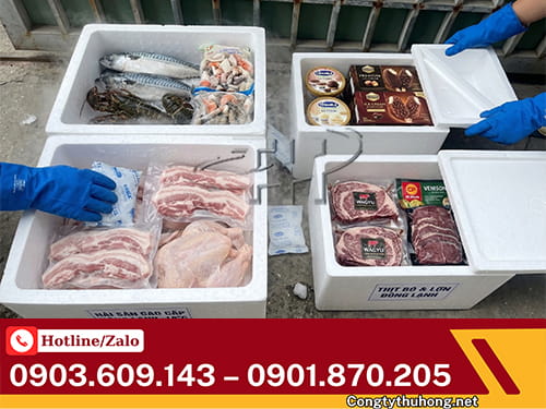 Thùng xốp giữ nhiệt Thùng xốp giữ nhiệt đựng hải sản