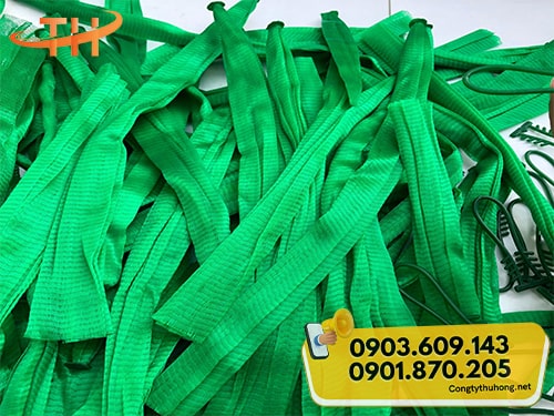 Túi lưới nhựa bọc hoa quả màu xanh Túi lưới nhựa bọc hoa quả giá rẻ