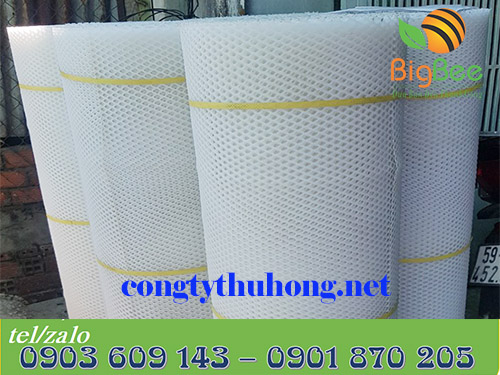 Cuộn lưới nhựa cứng mắt cáo trắng khổ 1m2