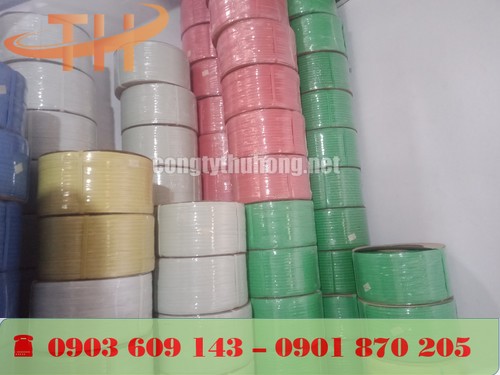 Cuộn dây đai PP nhiều màu tại xưởng