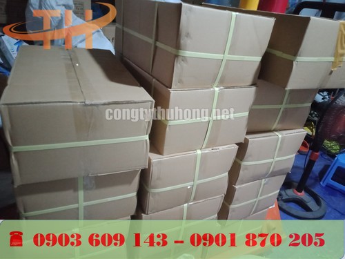 Sử dụng dây đai PP vàng đóng đai thùng hàng carton