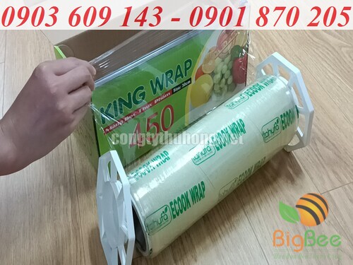 Cuộn màng bọc thực phẩm có dao cắt King Wrap 450