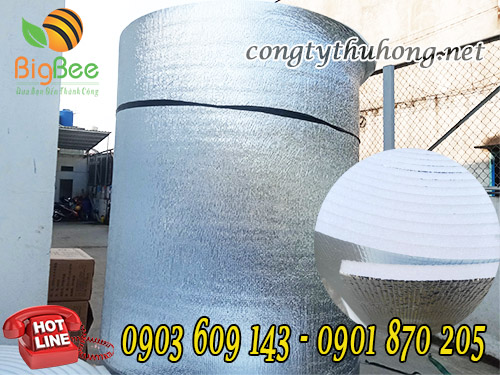Cuộn xốp cách nhiệt tráng bạc 1 mặt không keo