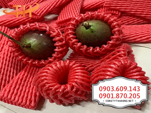 Xốp bọc trái cây màu đỏ 14cm Xốp bọc trái cây màu đỏ 14cm
