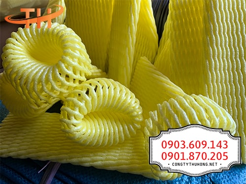 Xốp bọc trái cây màu vàng 19cm Xốp bọc trái cây màu vàng 19cm