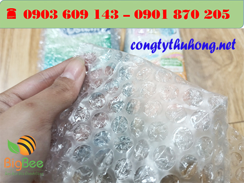 Xốp bóng khí 2 lớp, các hạt bóng khí mềm tạo sự đàn hồi