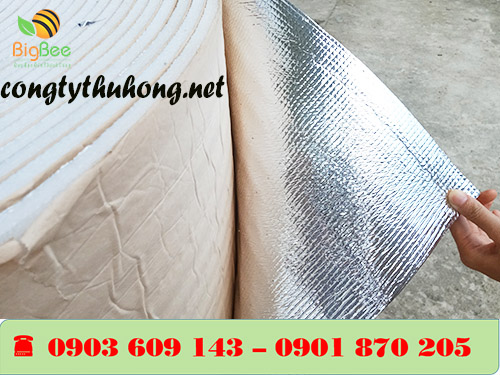 Mặt tráng bạc của xốp cách nhiệt foam 1 mặt bạc