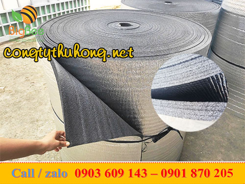 Cuộn mút xốp đen 1 mặt bạc cách nhiệt