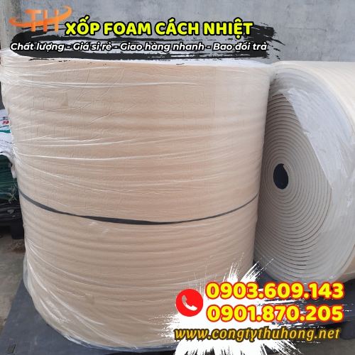 Xốp foam cách nhiệt một mặt keo Xốp foam cách nhiệt một mặt keo