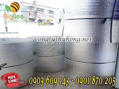 Cuộn xốp foam đen tráng bạc cách nhiệt