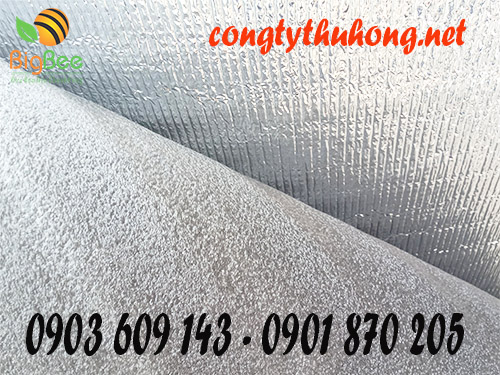 Xốp cách nhiệt foam đen - opp 1 mặt bạc không keo dán