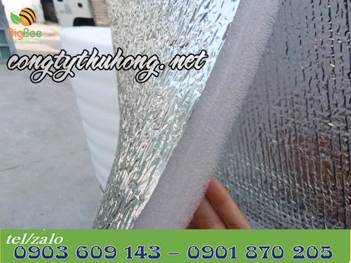 Xốp cách nhiệt 1 mặt bạc dày 10li