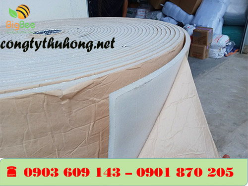Xốp cách nhiệt foam trắng 1 mặt bạc có keo dán