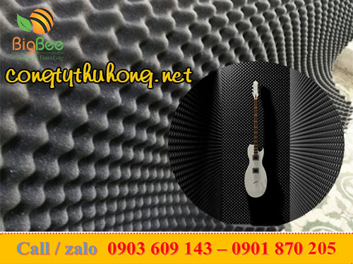 Mút tiêu âm hình trứng thi công cách âm