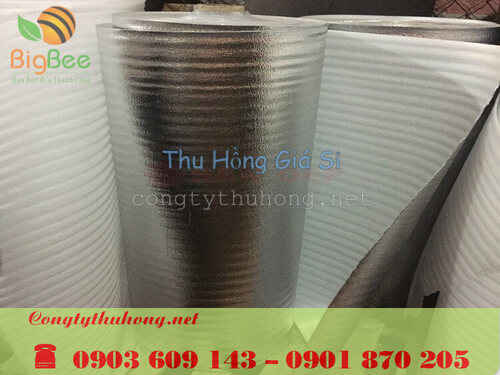 Cuộn xốp foam cách nhiệt 1 mặt tráng bạc opp