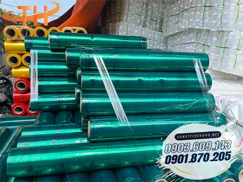Màng pe màu xanh 75cm Xưởng sản xuất màng pe