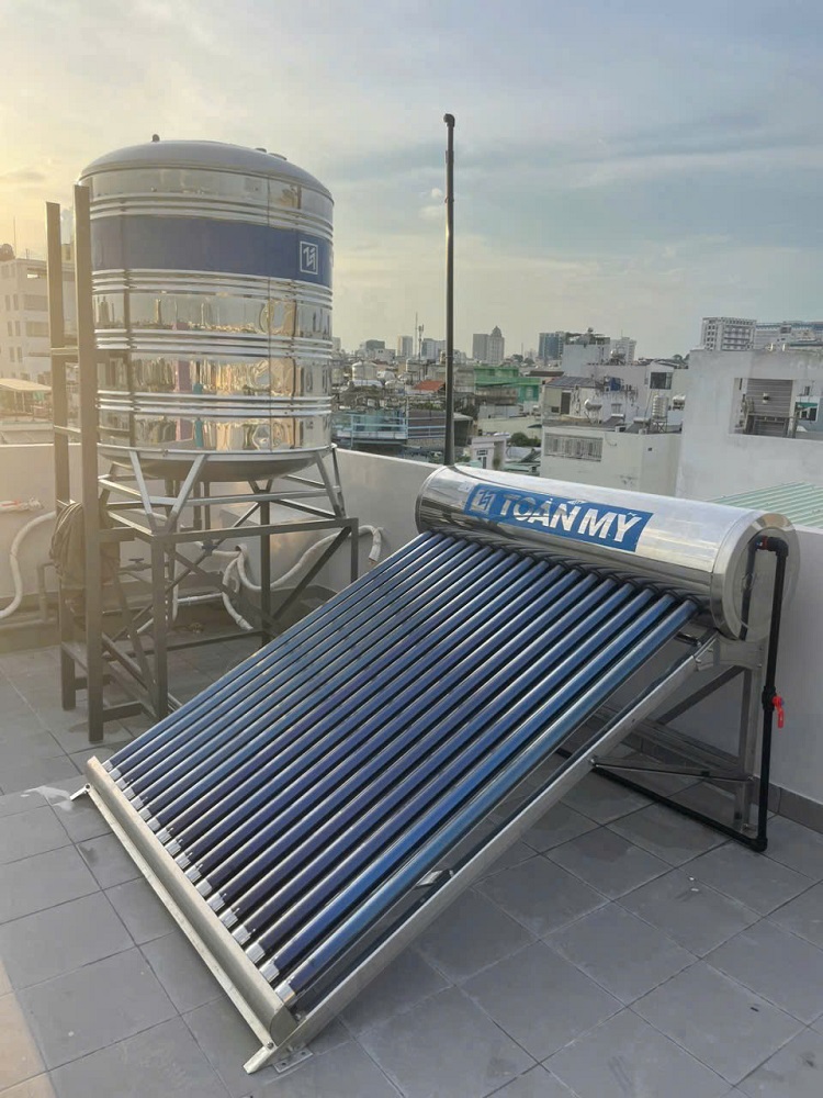 Bộ sản phẩm Máy nước nóng NLMT Toàn Mỹ Bộ sản phẩm Máy nước nóng NLMT Toàn Mỹ