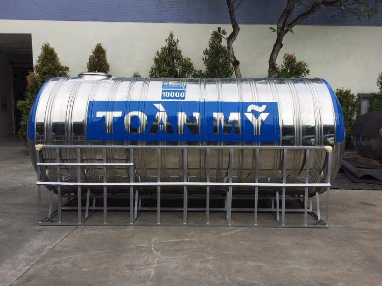 Bồn chứa nước Toàn Mỹ 10,000L Ngang cho nhà xưởng Bồn chứa nước Toàn Mỹ 10,000L Ngang cho nhà xưởng