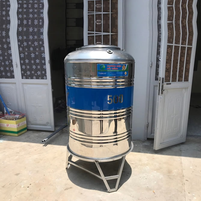 Bồn inox Toàn Mỹ 500L Đứng giao tại Quận 12 Bồn inox Toàn Mỹ 500L Đứng giao tại Quận 12