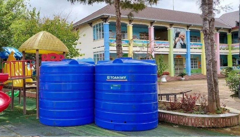 Giao hàng Bồn nước nhựa Toàn Mỹ Giao hàng Bồn nước nhựa Toàn Mỹ