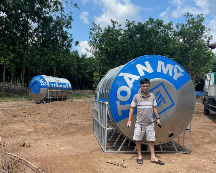 Dự Án Bồn nước Toàn Mỹ 10,000L Ngang Dự Án Bồn nước Toàn Mỹ 10,000L Ngang