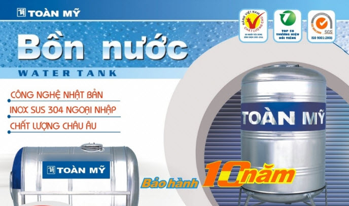Sản phẩm inox Toàn Mỹ luôn được bảo hành chính hãng Sản phẩm inox Toàn Mỹ luôn được bảo hành chính hãng