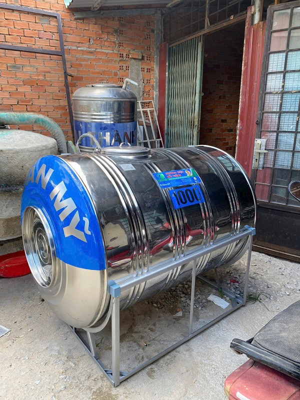 Giao hàng Bồn nước Toàn Mỹ 1000L Ngang tại TPHCM Giao hàng Bồn nước Toàn Mỹ 1000L Ngang tại TPHCM