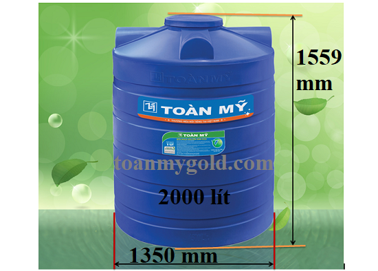 Bồn nhựa Toàn Mỹ 2000 lít đứng Bồn nhựa Toàn Mỹ 2000 lít đứng