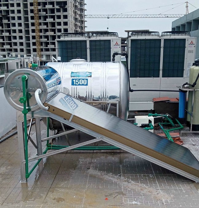 Máy nước nóng mặt trời Tấm Phẳng Toàn Mỹ 150 lít chịu áp tại Thủ Đức Máy nước nóng mặt trời Tấm Phẳng Toàn Mỹ 150 lít chịu áp tại Thủ Đức