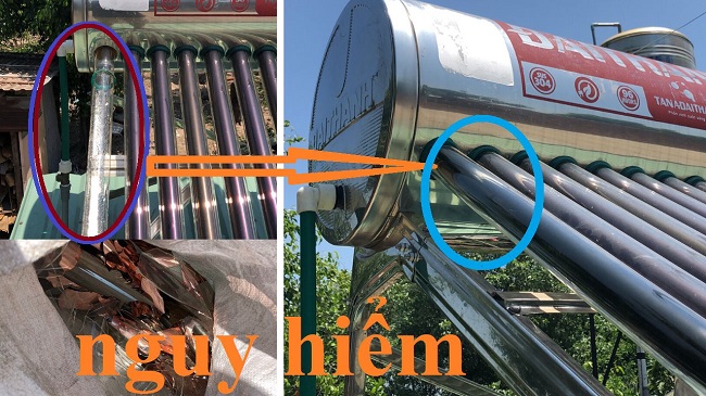 Thay ống thủy tinh năng lượng mặt trời Thay ống thủy tinh năng lượng mặt trời