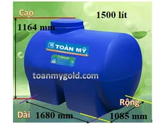 Bồn nhựa Toàn Mỹ 1500 lít ngang