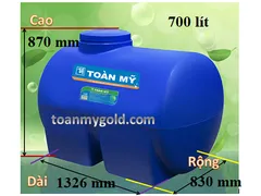 Bồn nhựa Toàn Mỹ 700 lít ngang