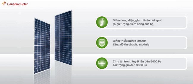 Ưu điểm tấm pin CANADA Ưu điểm tấm pin CANADA