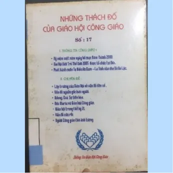 2/156 - Những thách đố của Giáo hội Công giáo T17