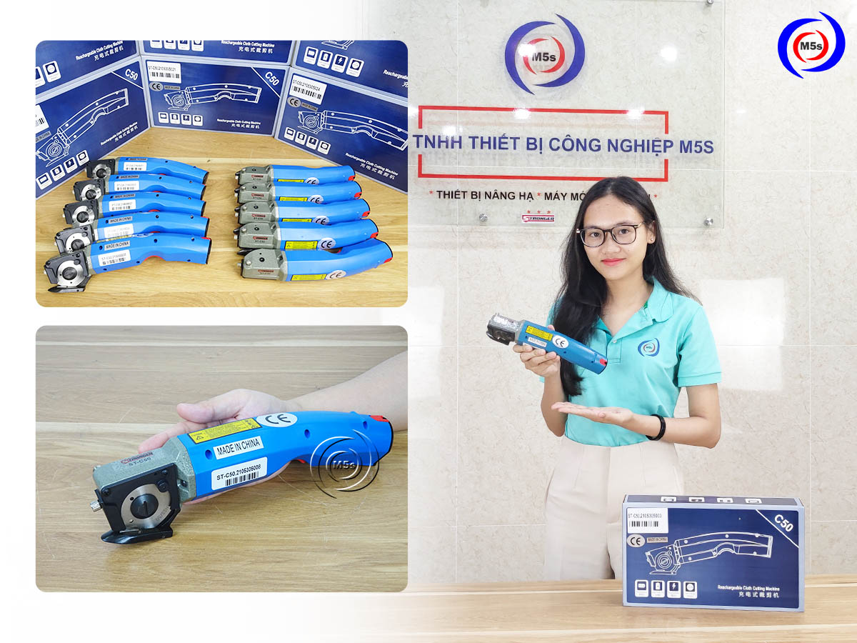 Máy cắt vải pin cầm tay Stronger ST-C50 Máy cắt vải pin cầm tay Stronger ST-C50