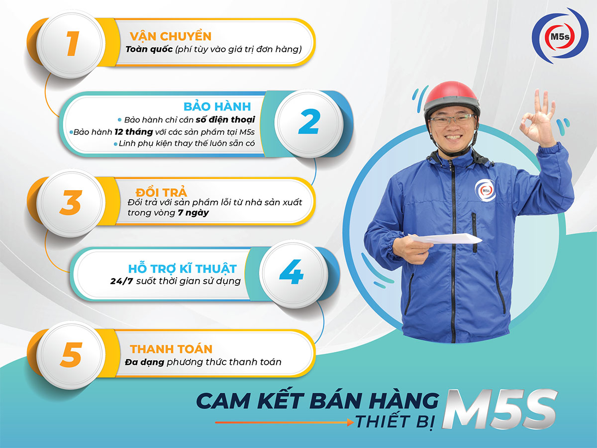 Cam kết bán hàng tại Thiết bị M5s Cam kết bán hàng tại Thiết bị M5s