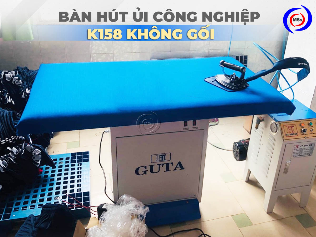 Bàn hút ủi công nghiệp 1,5 mét K158 loại không gối Bàn hút ủi công nghiệp 1,5 mét K158 loại không gối