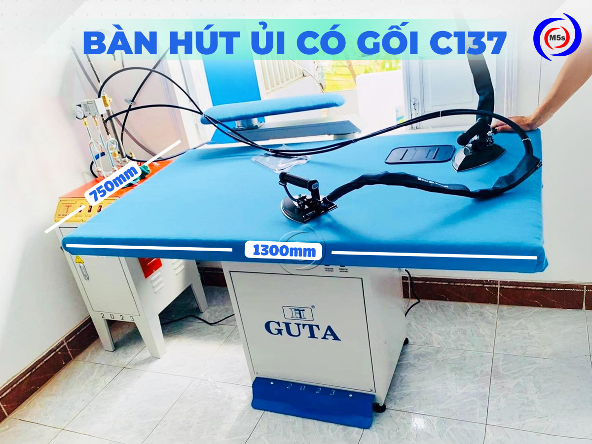 Bàn hút ủi chân không 1,3 mét C137 có gối Bàn hút ủi chân không 1,3 mét C137 có gối